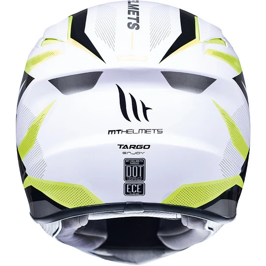 MT Helmets Casque De Moto Intégral Casques MT TARGO ENJOY D3 Glossy Yellow Fluo 5 MT Helmets Casque De Moto Intégral Casques MT TARGO ENJOY D3 Glossy Yellow Fluo – Image 3