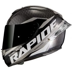 MT Helmets Casque De Moto Intégral En MT Casques Fibre RAPIDE PRO CARBON C2 Glossy Grey