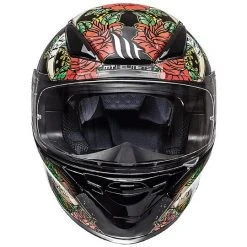 MT Helmets Casque De Moto Intégral MT Casques Revenge Skull & Roses Noir Rouge -MT Helmets Shop casque de moto integral mt casques revenge skull roses noir rouge 70944