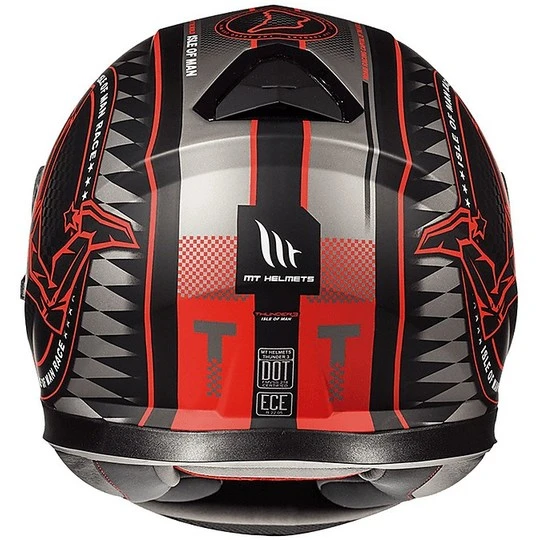 MT Helmets Casque De Moto Intégral MT Casques Thunder3 SV ISLE OF MAN B5 Matt Black Red 6 MT Helmets Casque De Moto Intégral MT Casques Thunder3 SV ISLE OF MAN B5 Matt Black Red – Image 4