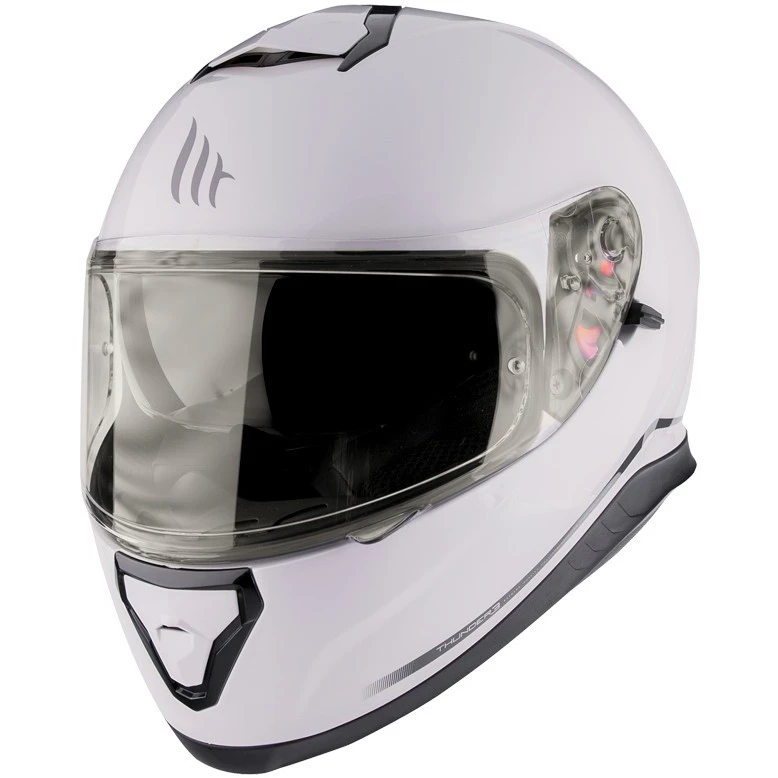 MT Helmets Casque De Moto Intégral MT Casques Thunder3 SV Solid Glossy White 3 MT Helmets Casque De Moto Intégral MT Casques Thunder3 SV Solid Glossy White