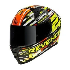 MT Helmets Casque De Moto Intégral Mt Helmet REVENGE 2 BAYE A4 Fluo Yellow Polished Pearl