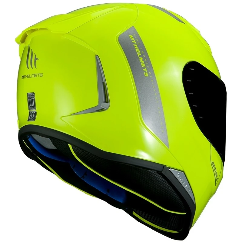 MT Helmets Casque De Moto Intégral Mt Helmet REVENGE 2 Solid A3 Solid Yellow Fluo 4 MT Helmets Casque De Moto Intégral Mt Helmet REVENGE 2 Solid A3 Solid Yellow Fluo – Image 2