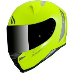MT Helmets Casque De Moto Intégral Mt Helmet REVENGE 2 Solid A3 Solid Yellow Fluo