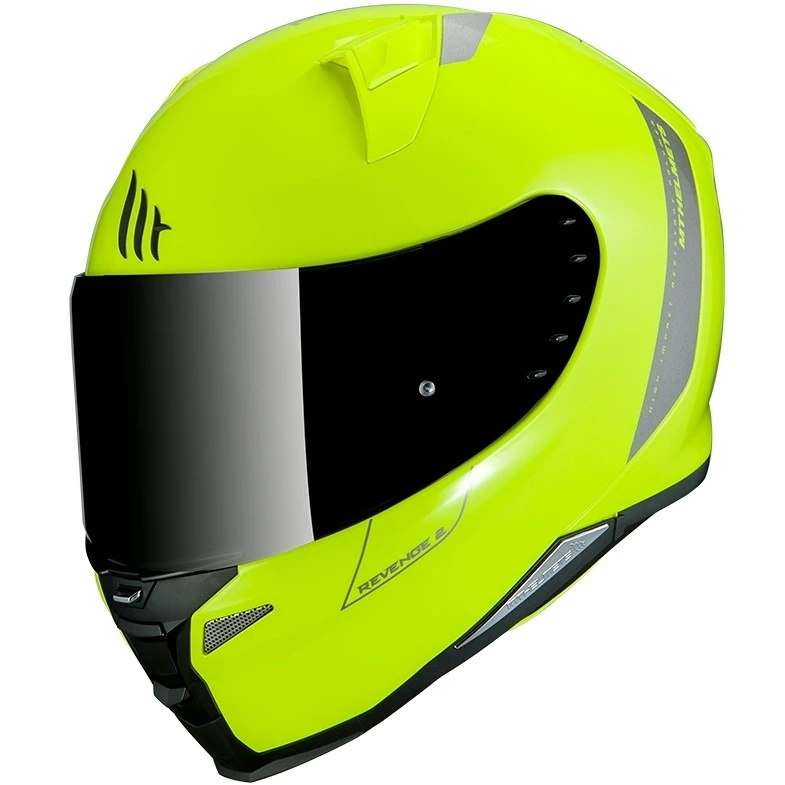 MT Helmets Casque De Moto Intégral Mt Helmet REVENGE 2 Solid A3 Solid Yellow Fluo 3 MT Helmets Casque De Moto Intégral Mt Helmet REVENGE 2 Solid A3 Solid Yellow Fluo