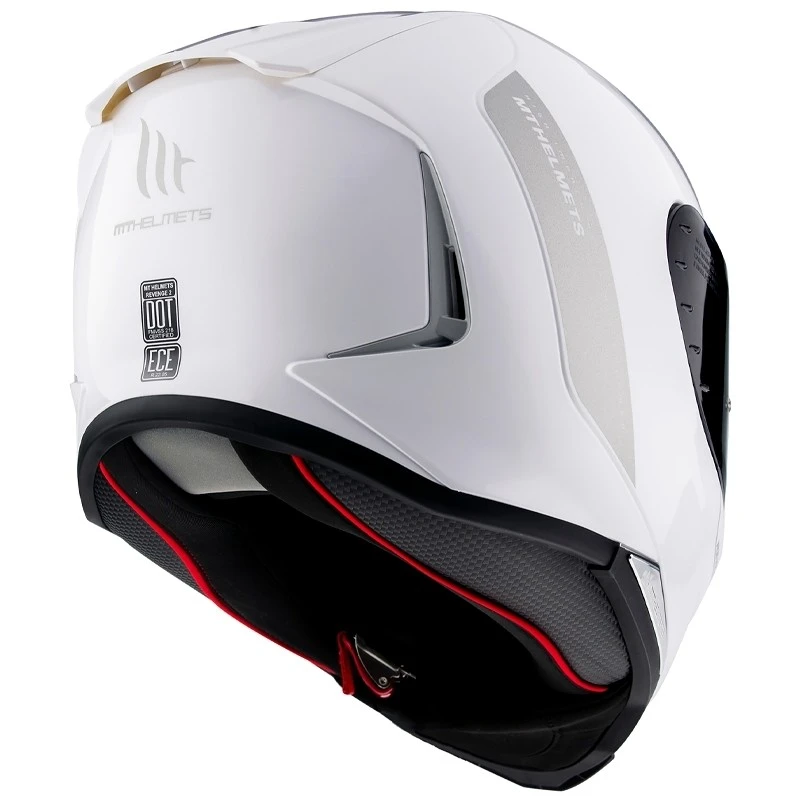 MT Helmets Casque De Moto Intégral Mt Helmet REVENGE 2 Solid Gloss White Pearl 5 MT Helmets Casque De Moto Intégral Mt Helmet REVENGE 2 Solid Gloss White Pearl – Image 3