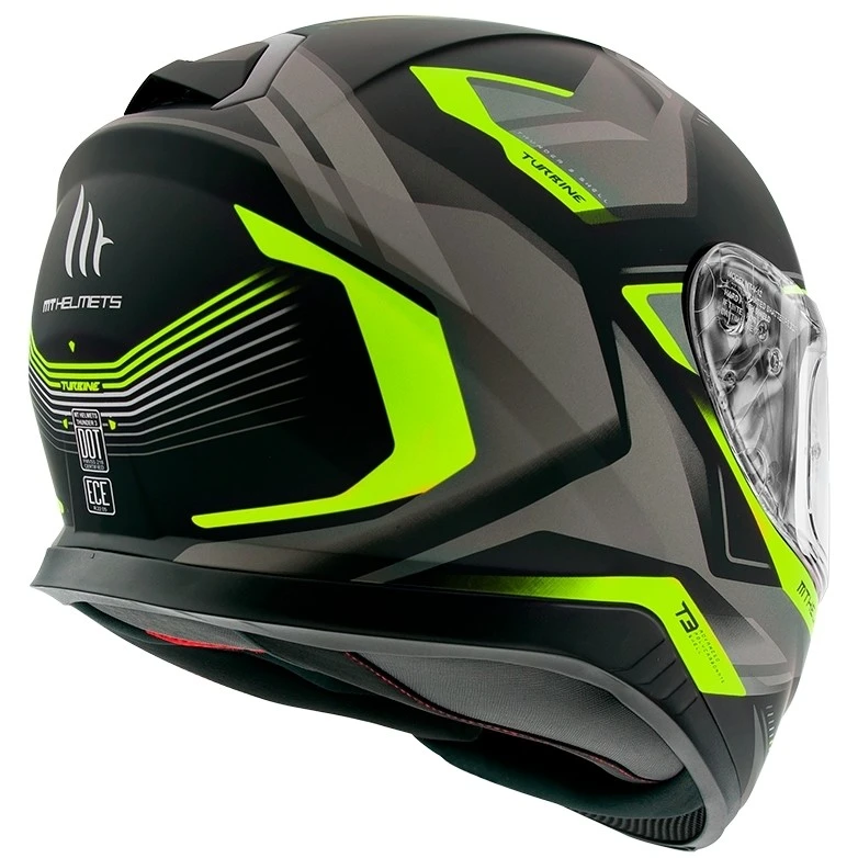 MT Helmets Casque De Moto Intégral Mt Helmet THUNDER 3 Sv TURBINE C3 Matt Black Fluo Yellow 4 MT Helmets Casque De Moto Intégral Mt Helmet THUNDER 3 Sv TURBINE C3 Matt Black Fluo Yellow – Image 2