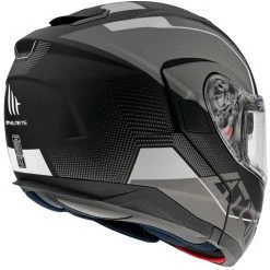 MT Helmets Casque De Moto Modulaire Approuvé P / J Mt Casque ATOM QUARK A0 Noir Blanc Brillant -MT Helmets Shop casque de moto modulaire approuve p j mt casque atom quark a0 noir blanc brillant 102701