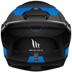 MT Helmets Casque De Moto Modulaire Approuvé P / J Mt Casque ATOM QUARK A7 Matt Black Blue -MT Helmets Shop casque de moto modulaire approuve p j mt casque atom quark a7 matt black blue 92967