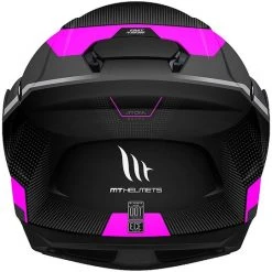 MT Helmets Casque De Moto Modulaire Approuvé P / J Mt Casque ATOM QUARK A8 Matt Black Pink -MT Helmets Shop casque de moto modulaire approuve p j mt casque atom quark a8 matt black pink 92969