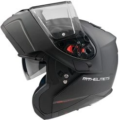 MT Helmets Casque De Moto Modulaire Approuvé P / J Mt Casque ATOM Sv Solid Matt Black -MT Helmets Shop casque de moto modulaire approuve p j mt casque atom sv solid matt black 104893