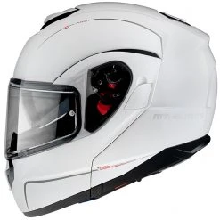 MT Helmets Casque De Moto Modulaire Approuvé P / J Mt Casque ATOM Sv Solid Pearl White -MT Helmets Shop casque de moto modulaire approuve p j mt casque atom sv solid pearl white 104882