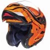 MT Helmets Casque De Moto Modulaire MT Casques ATOM Sv Divergence G1 Orange Fluo