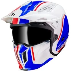 MT Helmets Casque De Moto Trial Mt Casque STREETFIGHTER Exrta Sv TWIN B7 Blanc Glossy Blue -MT Helmets Shop casque de moto trial mt casque streetfighter exrta sv twin b7 blanc glossy blue 102935