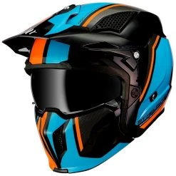 MT Helmets Casque De Moto Trial Mt Helmet STREETFIGHTER Exrta Sv TWIN A4 Orange Fluo -MT Helmets Shop casque de moto trial mt helmet streetfighter exrta sv twin a4 orange fluo 102932