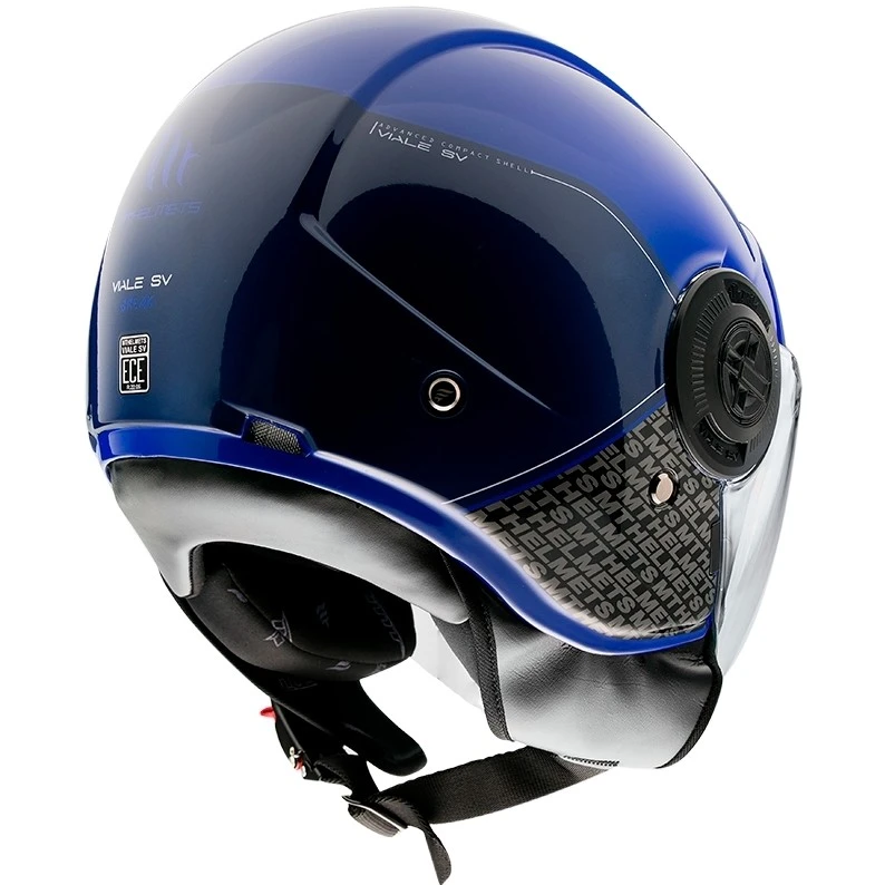 MT Helmets Casque Demi-Jet Mt Casque VIALE Sv BREAK A7 Glossy Blue 4 MT Helmets Casque Demi-Jet Mt Casque VIALE Sv BREAK A7 Glossy Blue – Image 2