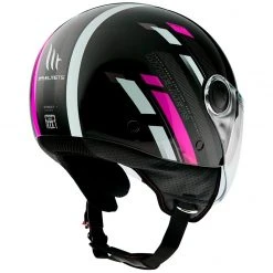 MT Helmets Casque Demi-Jet Mt Helmet Street SCOPE D8 Noir Rose Fluo -MT Helmets Shop casque demi jet mt helmet street scope d8 noir rose fluo 125436