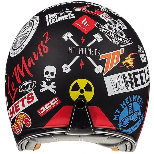 MT Helmets Casque Jet Vintage MT Casques Le Mans SV 2 ANARCHY A1 Noir Mat 4 MT Helmets Casque Jet Vintage MT Casques Le Mans SV 2 ANARCHY A1 Noir Mat – Image 2