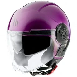 MT Helmets Casque Moto Demi-Jet Mt Casque VIALE Sv BREAK A1 Glossy Pink
