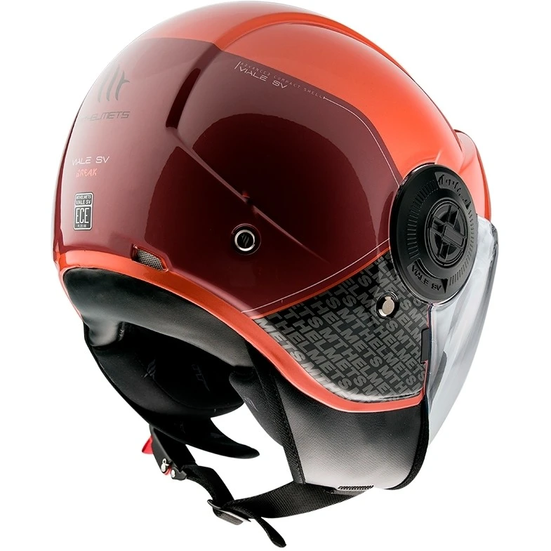 MT Helmets Casque Moto Demi-Jet Mt Casque VIALE Sv BREAK A7 Glossy Red 4 MT Helmets Casque Moto Demi-Jet Mt Casque VIALE Sv BREAK A7 Glossy Red – Image 2