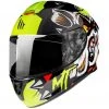 MT Helmets Casque Moto Intégral Mt Helmet TARGO Crazy Dog G3 Glossy Fluo Yellow -MT Helmets Shop casque moto integral mt helmet targo crazy dog g3 glossy fluo yellow 126111