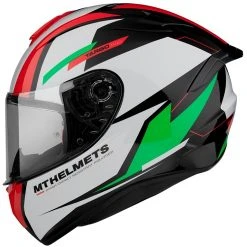 MT Helmets Casque Moto Intégral Mt Helmet TARGO PRO Sound C6 Vert Blanc Brillant -MT Helmets Shop casque moto integral mt helmet targo pro sound c6 vert blanc brillant 126131