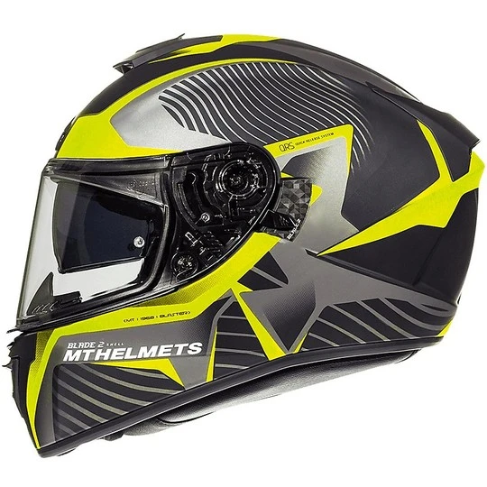 Casque Moto Intégral MT Helmets Blade 2 Evo Double Visor B4 Blaster Jaune Fluo 3 Casque Moto Intégral MT Helmets Blade 2 Evo Double Visor B4 Blaster Jaune Fluo