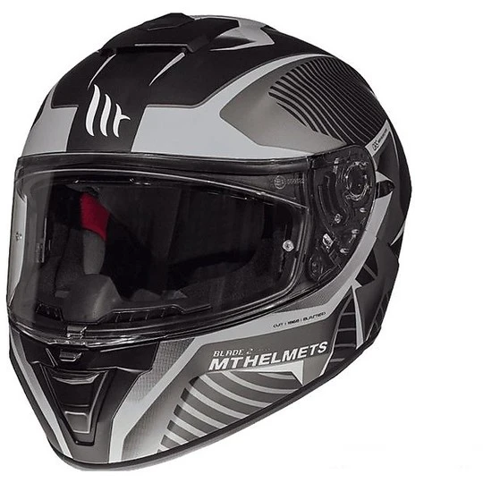 Casque Moto Intégral MT Helmets Blade 2 Evo Double Visor B6 Blaster Matt Grey 4 Casque Moto Intégral MT Helmets Blade 2 Evo Double Visor B6 Blaster Matt Grey – Image 2