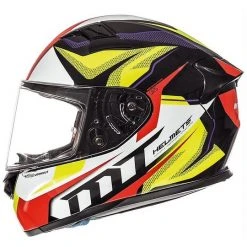 MT Helmets Shop -MT Helmets Shop casque moto integral mt helmets kre en fibre g4 lookout jaune fluo 54769