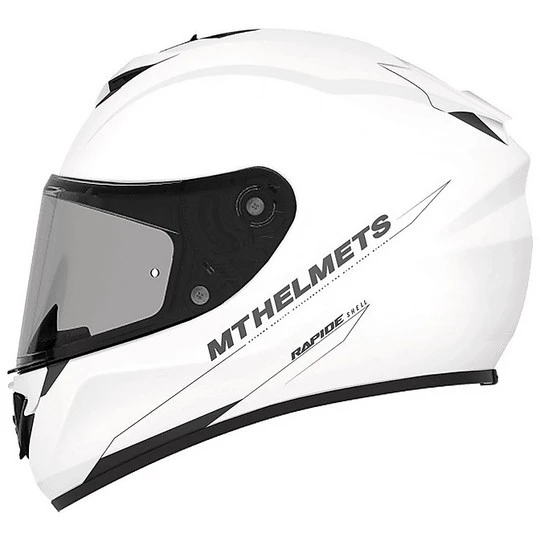 Casque Moto Intégral MT Helmets Rapide Mono A0 Blanc Nacré 3 Casque Moto Intégral MT Helmets Rapide Mono A0 Blanc Nacré