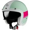 MT Helmets Casque Moto Jet Custom MT Casques Le Mans 2 SV TANT D8 Glossy White Pink