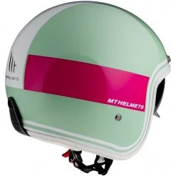 MT Helmets Casque Moto Jet Custom MT Casques Le Mans 2 SV TANT D8 Glossy White Pink -MT Helmets Shop casque moto jet custom mt casques le mans 2 sv tant d8 glossy white pink 135733