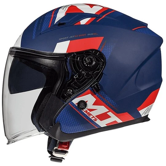 MT Helmets Casque Moto Jet Double Visor MT Casques AVENUE SV SIDEWAY J0 Bleu Mat Blanc 3 MT Helmets Casque Moto Jet Double Visor MT Casques AVENUE SV SIDEWAY J0 Bleu Mat Blanc