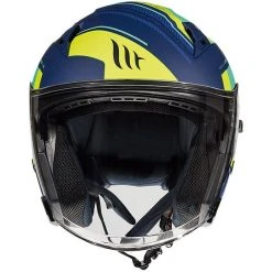 MT Helmets Casque Moto Jet Double Visor MT Casques AVENUE SV SIDEWAY J3 Bleu Mat Jaune -MT Helmets Shop casque moto jet double visor mt casques avenue sv sideway j3 bleu mat jaune 71013