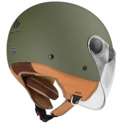 MT Helmets Shop -MT Helmets Shop casque moto jet mt casques street a6 solid matt green 102908