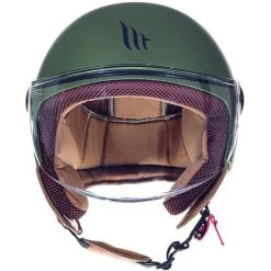 MT Helmets Casque Moto Jet MT Casques STREET A6 Solid Matt Green -MT Helmets Shop casque moto jet mt casques street a6 solid matt green 55870
