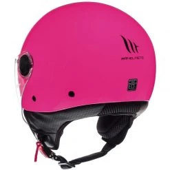 MT Helmets Casque Moto Jet MT Casques STREET Solid A8 Glossy Pink -MT Helmets Shop casque moto jet mt casques street solid a8 glossy pink 125439