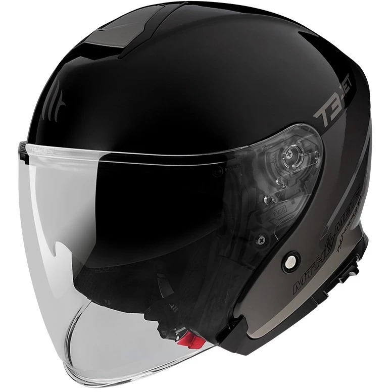 Casque Moto Jet MT Helmets Thunder3 SV Jet Xpert C2 Gris Brillant 4 Casque Moto Jet MT Helmets Thunder3 SV Jet Xpert C2 Gris Brillant – Image 2