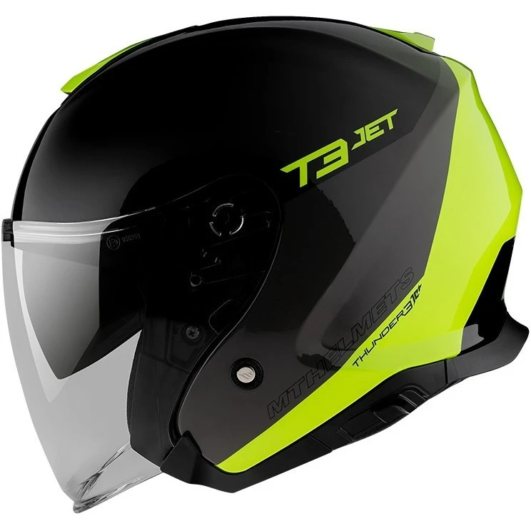 Casque Moto Jet MT Helmets Thunder3 SV Jet Xpert C3 Jaune Fluo Brillant 3 Casque Moto Jet MT Helmets Thunder3 SV Jet Xpert C3 Jaune Fluo Brillant