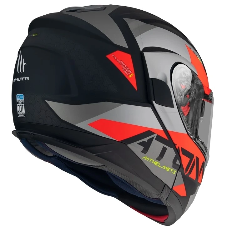 MT Helmets Casque Moto Modulaire Approuvé P / J Mt Casque ATOM Sv W17 A5 Rouge Mat 6 MT Helmets Casque Moto Modulaire Approuvé P / J Mt Casque ATOM Sv W17 A5 Rouge Mat – Image 4