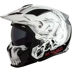 MT Helmets Shop -MT Helmets Shop casque moto mt casque streetfighter sv darkness a1 noir brillant blanc 139206