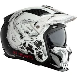 MT Helmets Casque Moto Mt Casque STREETFIGHTER Sv DARKNESS A1 Noir Brillant Blanc -MT Helmets Shop casque moto mt casque streetfighter sv darkness a1 noir brillant blanc 139209