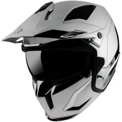 MT Helmets Casque Moto Mt Helmet STREETFIGHTER Sv CHROMED A2 Silver