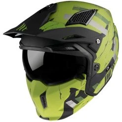 MT Helmets Casque Moto Mt Helmet STREETFIGHTER Sv SKULL2020 A16 Matt Green