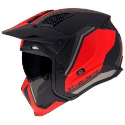 MT Helmets Casque Moto Trial Mt Helmet STREETFIGHTER Exrta Sv TWIN C5 Matt Red