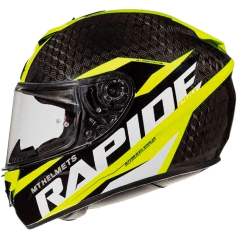 MT Helmets Shop -MT Helmets Shop mt helmet rapide pro kid carbon c3 carbon yellow casque de moto pour enfant 135644