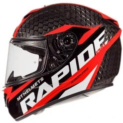 MT Helmets Mt Helmet RAPIDE PRO KID Carbon C5 Fluo Red Carbon Casque De Moto