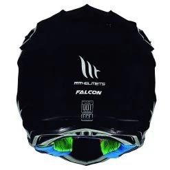 MT Helmets FALCON Solid A1 Cross Enduro Casque De Moto Glossy Black -MT Helmets Shop mt helmets falcon solid a1 cross enduro casque de moto glossy black 92628